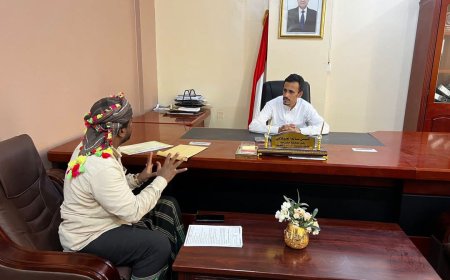 وكيل المحافظة الجيلاني يلتقي الرحالة سالم الدقيل ويطلع على مشروع رحلة القوافل التراثية