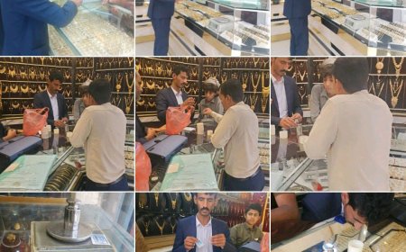 هيئة المواصفات مكتب مأرب تنفذ نزولا ميدانيا للرقابة على محلات بيع وشراء الذهب