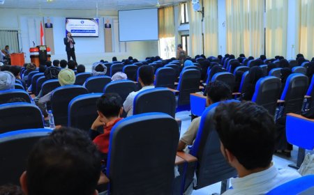 جامعة إقليم سبأ تنظم ندوة توعوية بعنوان "تخصصي الجامعي ومستقبلي المهني" لتعزيز الوعي الأكاديمي والمهني لدى الطلبة