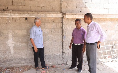 أشغال دارسعد وإدارة التربية بالمديرية يتابعا التجهيزات الأخيرة للبدء في إعادة تأهيل وترميم عدد من أسوار المدارس الحكومية