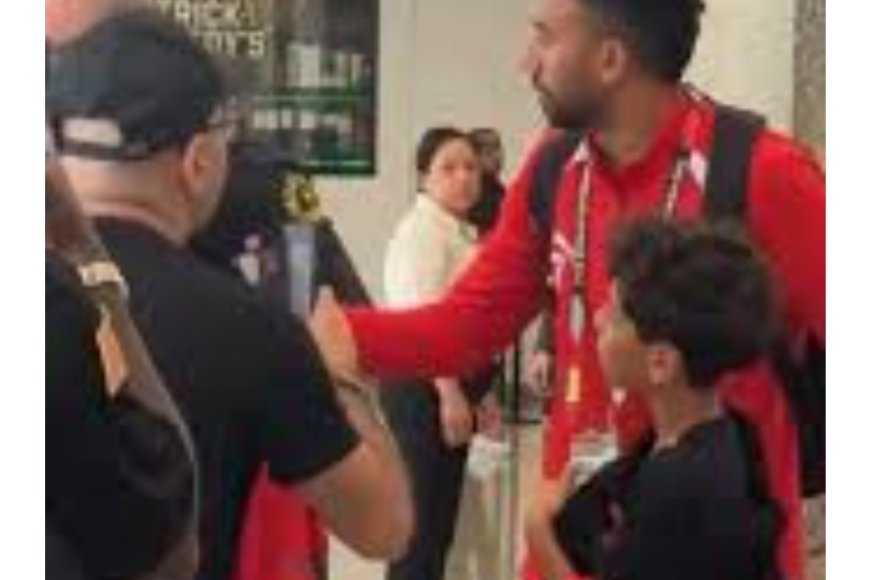 مشادة كلامية بين ابراهيم حسن مدير منتخب مصر  و ضابط شرطة أميركي بسبب طفل .. تفاصيل