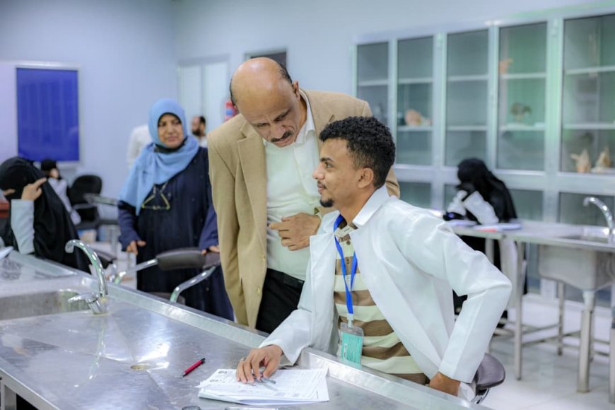 كلية الطب بجامعة عدن تدشن امتحانات الفصل الدراسي الثاني