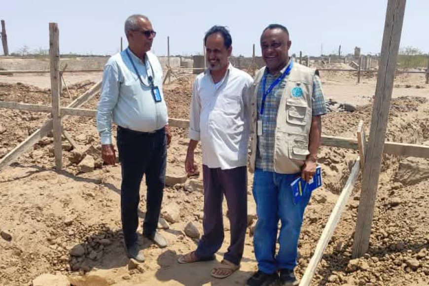 مدير عام المؤسسة العامة لإكثار البذور المحسنة يتفقد أعمال إعادة تأهيل مزرعة وادي خير بمحافظة لحج