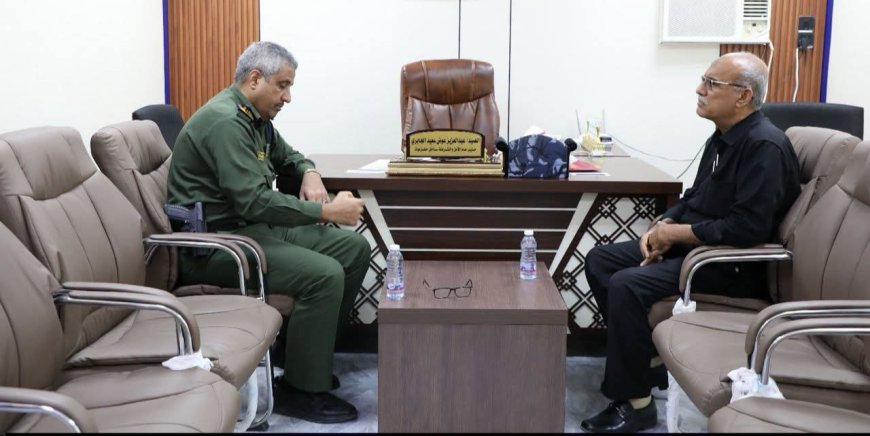رئيس نيابة استئناف حضرموت يبحث مع مدير الأمن المحافظة تعزيز التنسيق لتسريع إنجاز القضايا