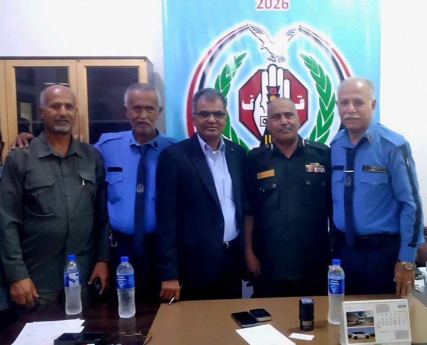 إدارة أمن عدن تشرف على مراسم التسليم والاستلام لتولي قيادة إدارة شرطة السير.