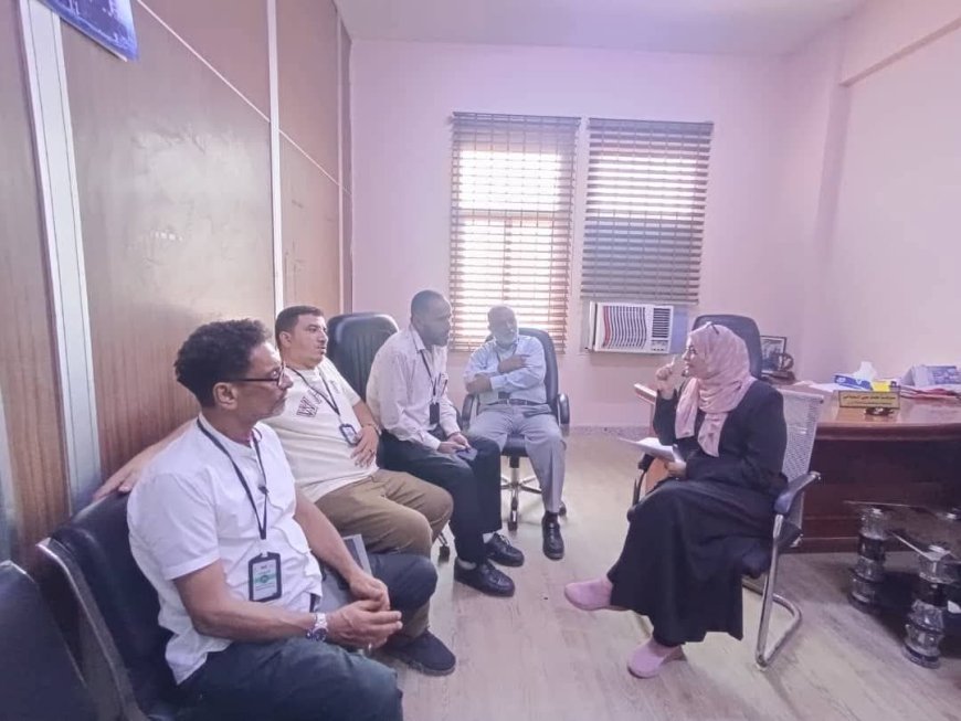 رئيسة الاتحاد العام لنقابات عمال العاصمة عدن تلتقي بنقابة عمال مصافي عدن