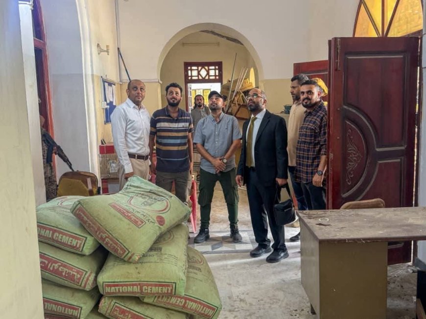 وزير الاتصالات يتفقد أعمال ترميم المبنى التاريخي للوزارة بالتواهي