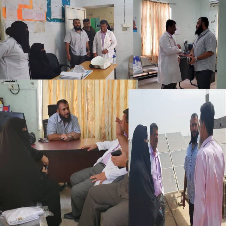 مدير عام مديرية التواهي يتفقد المجمع الصحي القلوعة ويؤكد دعم القطاع الصحي والارتقاء بالخدمات الطبية