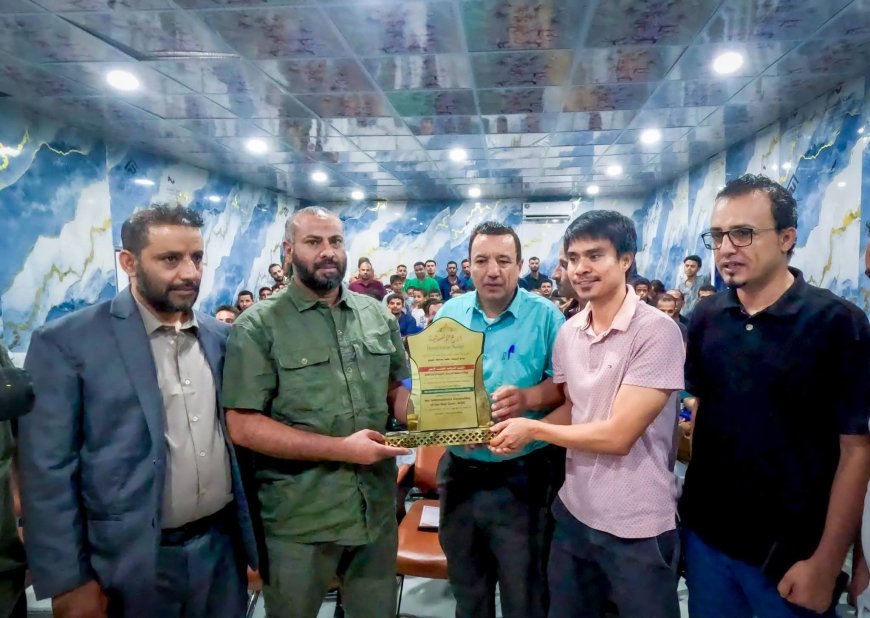 المحافظ القبة يشهد حفل إنجازات المستشفى الميداني سناح ويكرم بعثة الصليب الأحمر