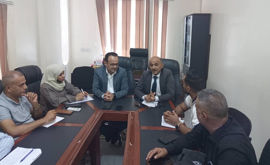 مدير عام مكتب الصحة بتعز يستقبل مدير المركز الوطني للتثقيف والإعلام الصحي