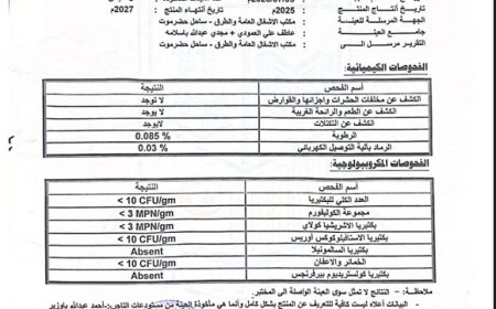 شركة سكر UB تنفي مزاعم احتواء منتجها على معادن سامة وتستنكر الحملة المنظمة لاستهداف سمعة المنتج