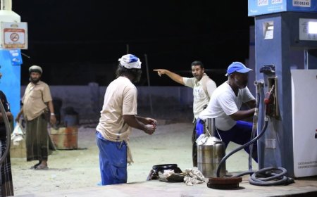 شركة النفط بساحل حضرموت تنفذ نزولاً ميدانياً لمعايرة محطات الوقود بمديريات شرق المحافظة.
