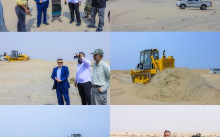 المحافظ الرباش يوجّه بمباشرة وإعداد الدراسات الفنية لإدخال الخدمات إلى منطقة العلم بأبين