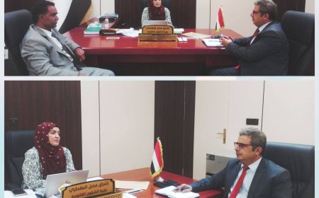 وزير الشؤون القانونية وحقوق الانسان ومدير عام هيئة المواصفات يبحثان تعزيز الأطر التشريعية لضمان الجودة وحماية المستهلك