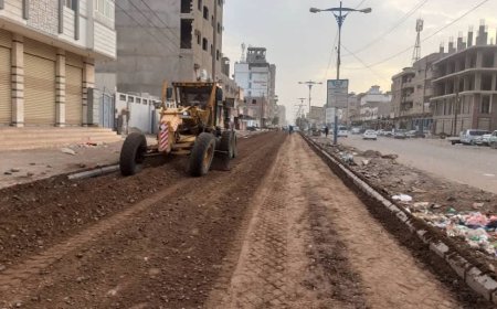 تواصل أعمال مشروع طريق التقنية–إنماء في المنصورة بعدن