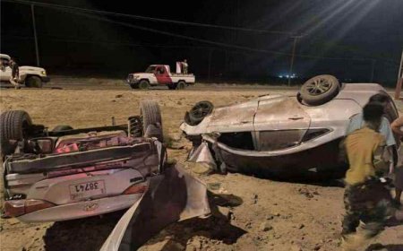 مصرع جنديين في (درع الوطن) بحادث سير أليم بمديرية البريقة في عدن