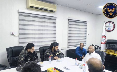 قائد قوات أمن المنشآت ومدير مصافي عدن يبحثان تعزيز إجراءات تأمين المصفاة