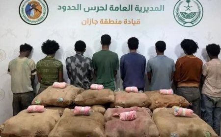 السعودية تحبط تهريب ملايين الأقراص ونحو 141 طناً من الحشيش والقات.. وتوقيف 1,980 متهماً بينهم 832 يمنياً
