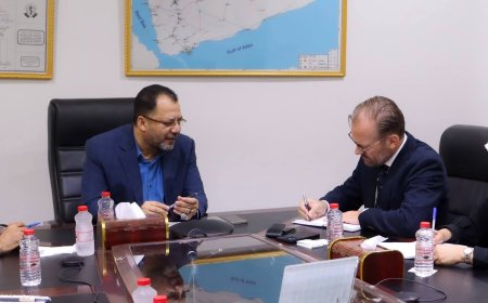 وزير الكهرباء يبحث مع مستشار المبعوث الأممي أوضاع القطاع وسبل دعم استقرار الخدمة