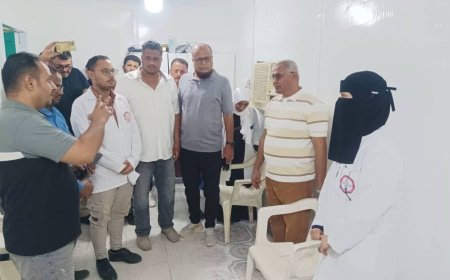 المدبر التنفيذي لمصفاة عدن يفتتح قاعة الفقيد الدكتور البركاني للتدريب في مستشفى الشركة.
