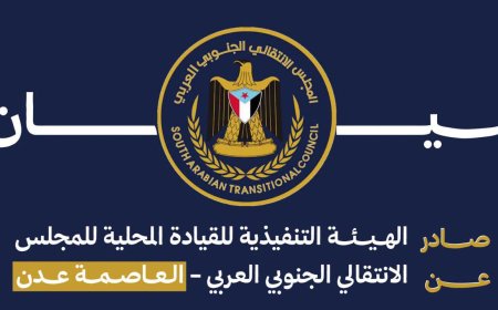 بيان رفض واستنكار صادر عن الهيئة التنفيذية للقيادة المحلية للمجلس الانتقالي الجنوبي العربي بالعاصمة عدن بخصوص ميرفت سلام