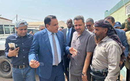 الوزير السقطري والمحافظ الحالمي يتفقدان أعمال تأهيل المركز الوطني لبحوث الثروة الحيوانية ومركز صبر لإنتاج الألبان بمحافظة لحج