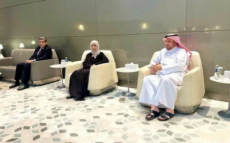 حملت رسالة خطية من الرئيس العليمي لأمير قطر.. وزيرة الخارجية أفراح الزوبة تصل الدوحة 