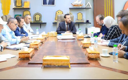 المحافظ شيخ يستقبل المستشار الاقتصادي بمكتب المبعوث الأممي ويؤكد أهمية الجهود المشتركة لمعالجة التحديات الاقتصادية