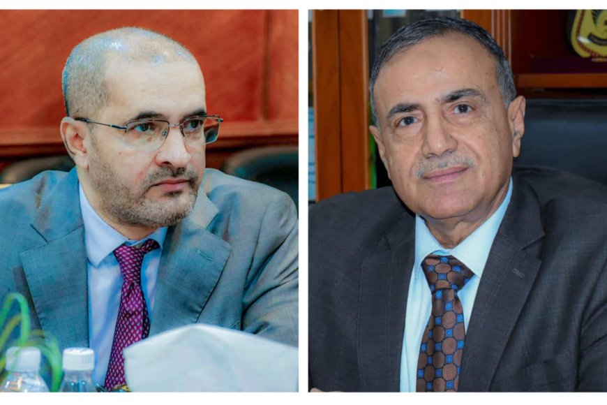 رئيس جامعة عدن يهنئ الدكتور أمزربة بحصوله على الدكتوراه الثانية ويؤكد تميز كفاءات الجامعة