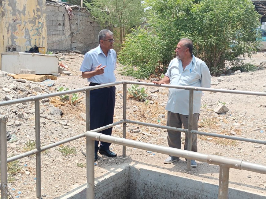 مدير عام المعلا يتفقد مضخات الصرف الصحي ومنافذ تصريف مياه الأمطار لتعزيز الجاهزية والوقاية الصحية