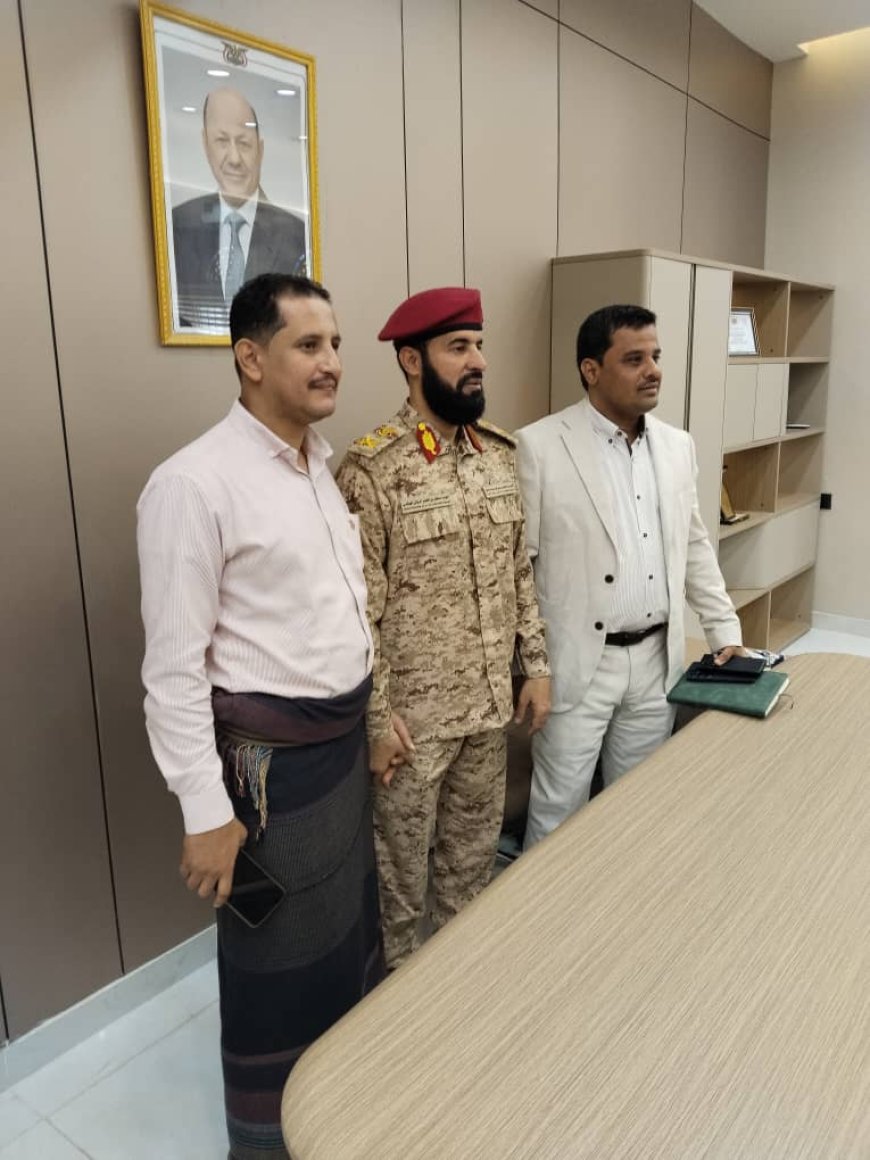 مشروع نوعي لأبين.. المحافظ الرباش ومدير شركة النفط اليمنية – فرع عدن يبحثان إنشاء أول محطة وقود مركزية نموذجية
