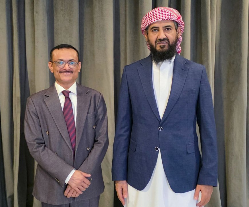 المحرمي يستقبل رئيس مركز نشوان الحميري ويؤكد أهمية المعركة الثقافية في مواجهة المشروع الحوثي