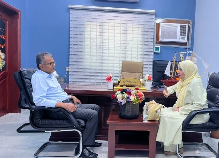 مايسة عشيش تبحث مع مدير عام المعلا ترتيبات استقبال العام الدراسي الجديد