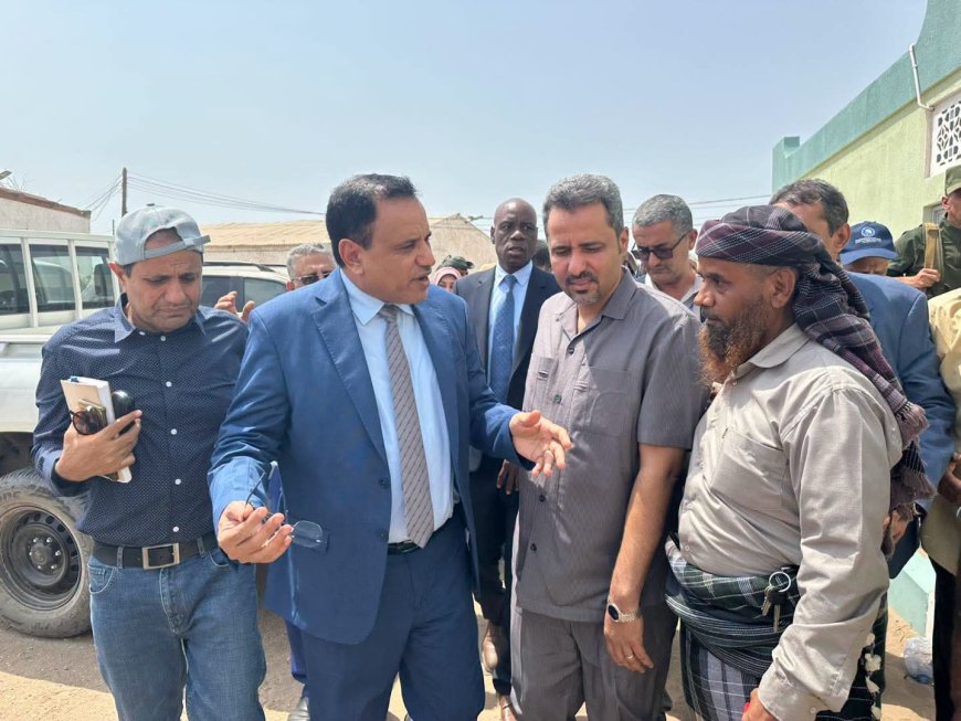 الوزير السقطري والمحافظ الحالمي يتفقدان أعمال تأهيل المركز الوطني لبحوث الثروة الحيوانية ومركز صبر لإنتاج الألبان بمحافظة لحج