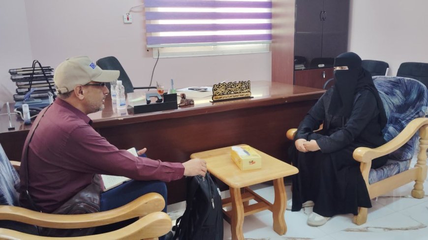 رئيسة اللجنة الوطنية للمرأة بساحل حضرموت تلتقي برئيس منظمة طفل الحرب