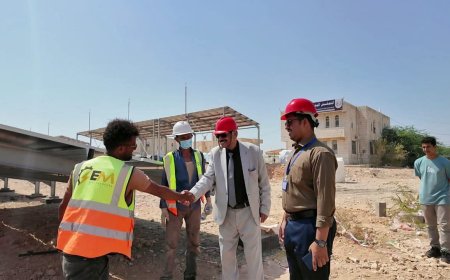 الدغاري يتفقد مستوى الإنجاز في مشروع منظومة الطاقة الشمسية بالمركز الوطني للمختبرات شبوة