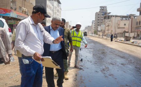 رئيس صندوق صيانة الطرق يتفقد مشروع طريق التقنية–إنماء ويتابع الاستعدادات لأعمال الإسفلت