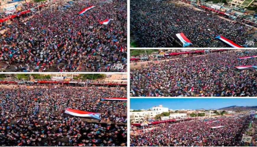 مليونية الذكرى الـ55 لـ(الجيش الجنوبي).. احتشاد جماهيري واسع يجدد التمسك بالسيادة والاستقلال