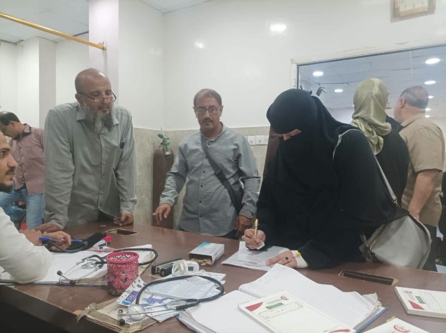 نزول رقابي مفاجئ إلى أحد المستشفيات الخاصة بعدن
