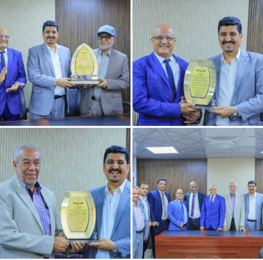 بتوجيهات وزير النقل ورئيس مجلس إدارة الهيئة.. وكيل الطيران المدني يكرم ثلاثة من قيادات الهيئة السابقين وفاءً لعطاءاتهم المتميزة