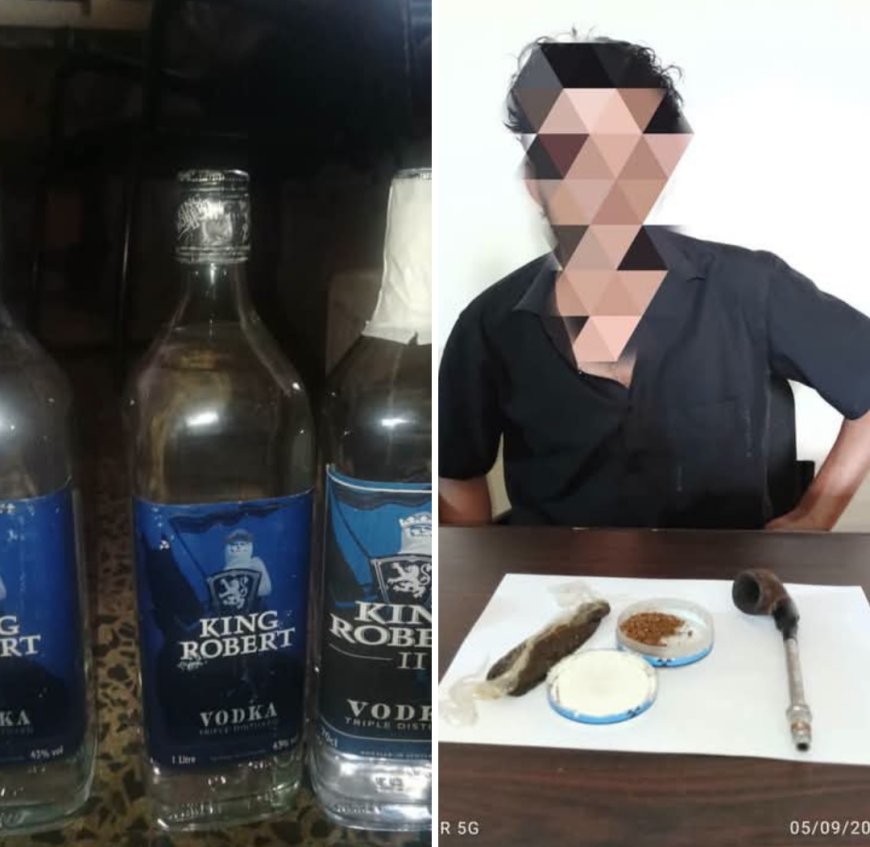 بعمليتين أمنيتين منفصلتين.. قوات الأمن الوطني بلحج تضبط حشيشا مخدرا وقوارير خمر